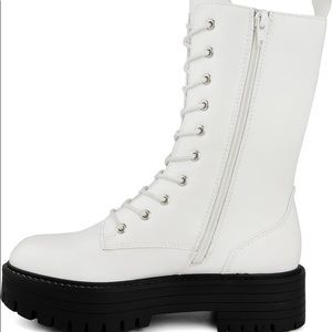 Mid Shaft Lug Sole Combat Boot